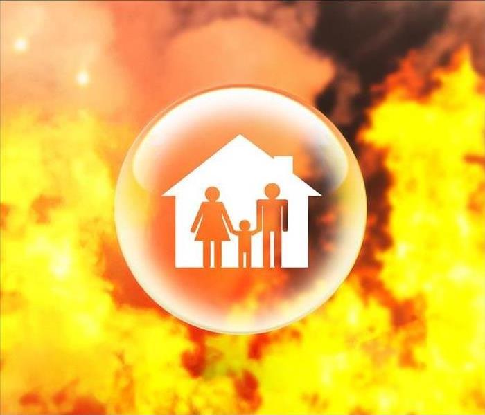 Home Fire Illustration